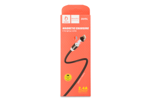 Кабель магнітний Lightning-USB чорний Denmen
