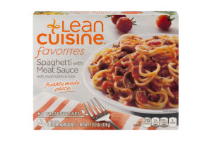 Lean Cuisine Favorites Spaghetti With Meat Sauce