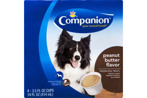 Companion Frozen Dog Treats Peanut Butter - 4 CT