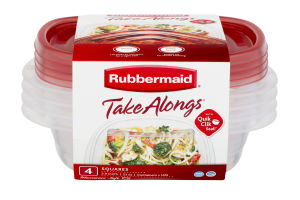 Rubbermaid Take Alongs Squares - 4 CT