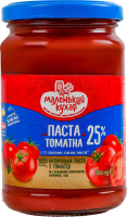Паста томатная 25% натуральная пастеризованная Маленький кухар в/с с/б 300г