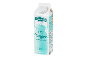 Йогурт 2% натуральний Farm Fresh п/п 870г