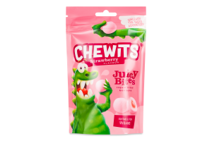 Цукерки Chewits Juicy Bites Strawberry жувальні