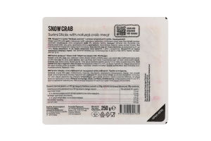 Палочки крабовые с мясом натурального краба Snow crab Vici охл в/у 250г