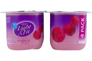 Dannon Light & Fit Nonfat Yogurt Raspberry - 4 CT