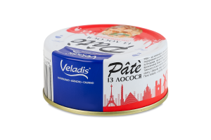 Пате із лосося пастеризоване Veladis з/б 100г