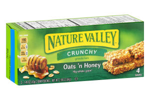 Nature Valley Crunchy Granola Bars Oats 'n Honey - 4 CT