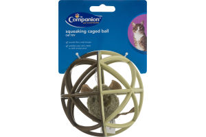 Companion Squeaking Caged Ball Cat Toy