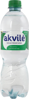 Вода мінеральна природна слабогазована Akvile п/пл 0.5л