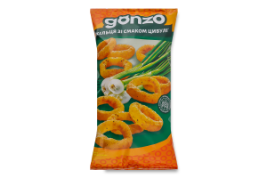 Кольца кукурузные со вкусом лука Gonzo м/у 150г