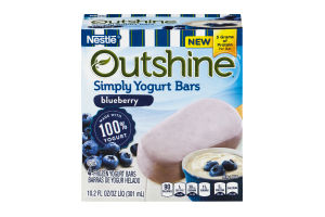 Nestle Outshine Simply Yogurt Bars Blueberry - 4 CT