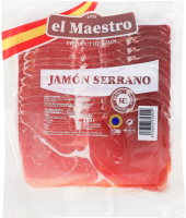 Хамон ломтики ETG Серрано el Maestro лоток 250г