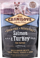 Корм д/цуценят всіх порід з лососем та індичкою сухий 1,5кг Карнілав