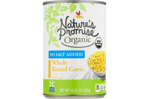 Nature's Promise Organic No Salt Added Whole Kernel Corn