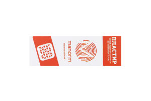 Пластир першої медичної допомоги на полімерній основі 19*72мм 10шт Манорм