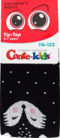 Колготки дитячі Conte kids Tip-Top №17С-60СП 116-122 чорний-фуксія