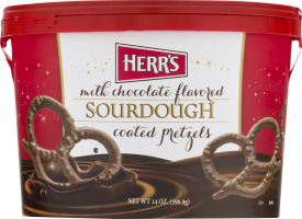 Herr's Sourdough Pretzels Milk Chocolate Coated