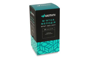 Чай зеленый с мелиссой, мятой и лимонной травой Мятная мелодия Gemini в/с к/у 25х1.5г