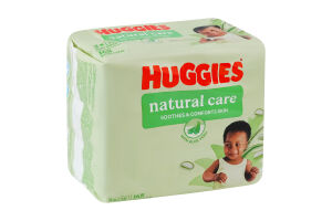 Серветки вологі для дітей Natural Care Huggies 3х56шт