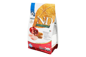 Корм сухой полнорационный для взрослых котов с курицей и гранатом N&D Ancestral Grain Farmina м/у 300г