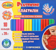 Пластилін Class Чисті руки MAXI 10 шт. ECO 7645С 200 г