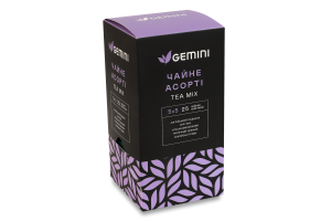 Ассорти чайное Tea mix Gemini в/с к/у 25шт