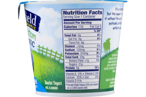Stonyfield Organic Fruit on the Bottom Nonfat Yogurt Fat Free Blueberry