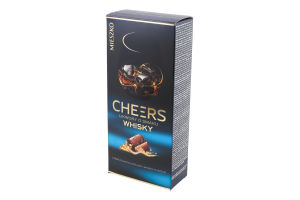 Конфеты шоколадные с ликером со вкусом виски Cheers к/у 180г