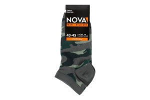 Шкарпетки чол Nova Military короткі зелений р27-29