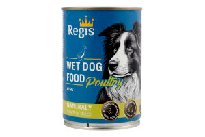 Корм д/дорослих собак з м"ясом птиці 415г ж/б Регіс