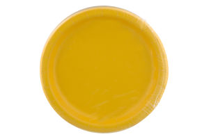 Smart Living Collection Lunch Plates Schoolbus Yellow - 24 CT