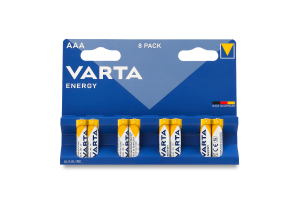 Элемент питания щелочный AAА 1.5V LR03 Energy Varta 8шт