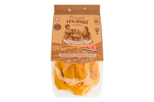 Вермишель домашняя яичная длинная Галицькі традиції м/у 400г