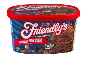 Friendly's SundaeXtreme Frozen Dairy Dessert Chocolate Fudge Brownie