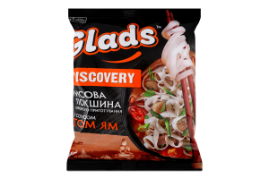 Лапша быстрого приготовления рисовая с соусом Том Ям Discovery Glads м/у 65г