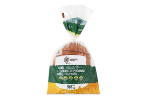 Хліб половинка в нарізці Цільнозерновий пшеничний Формула смаку м/у 300г