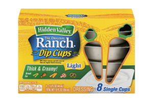 Hidden Valley Ranch To Go Cups Light - 8 CT