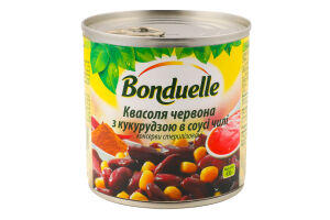 Фасоль красная с кукурузой в соусе чили стерилизованная Bonduelle ж/б 430г