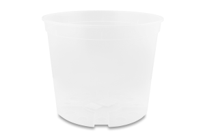 Вазон д/квітів дренажний прозорий 25*20см Алеана