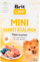 Корм д/собак малих порід з філе кролика та лосося в соусі 85г пауч Бріт Кеа