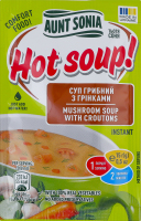Суп грибной с гренками Hot soup! Aunt Sonia м/у 15г
