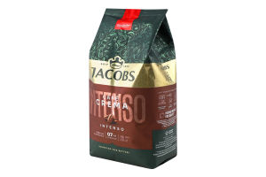 Кава натуральна смажена в зернах Intenso Cafe crema Jacobs м/у 1кг