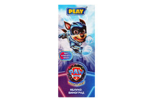 Сік відновлений освітлений пастеризований Яблуко-виноград Paw Patrol Play т/п 200мл