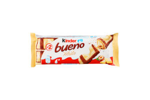 Вафли с молочно-ореховой начинкой покрытые белым шоколадом White Bueno Kinder м/у 39г