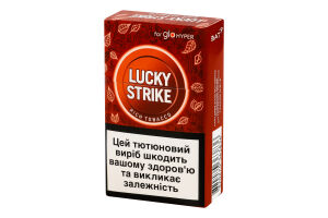 Изделие табакосодержащее для электрического нагревания с фильтром Lucky Strike Rich Tobacco 20шт
