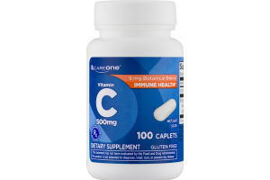 CareOne Vitamin C 500mg Caplets - 100 CT