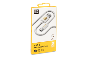 Кабель Luxe Cube USB C білий 1м