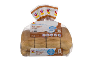 Ahold Reduced Calorie Wheat Hot Dog Rolls - 8 CT