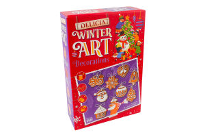 Печенье сахарное Елочные украшения Delicia к/у 560г