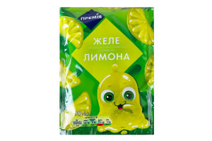 Желе быстрого приготовления со вкусом лимона Премія м/у 90г